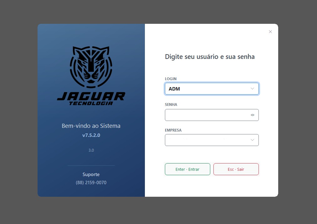 Tela de Login